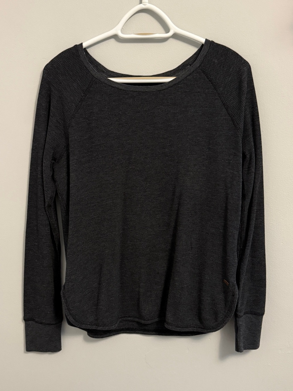 Roots Charcoal Gray Long-Sleeve Waffle Pullover